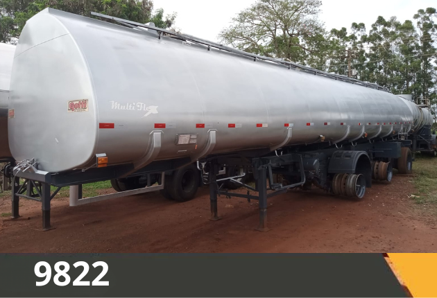 Carreta Tanque Aço Carbono Vanderleia (3ED) Gotti 2008 45.000L Compartimentada Carregamento Top Loading