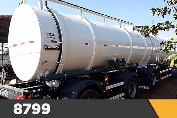 Carreta Tanque Aço Carbono Vanderleia (3ED) Randon 2018 44.000L Carregamento Bottom