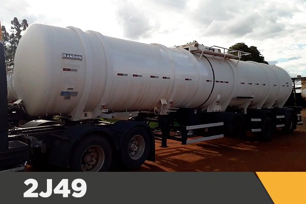 Carreta Tanque Aço Carbono Vanderleia (3ED) Randon 2013 43.000L Carregamento Bottom